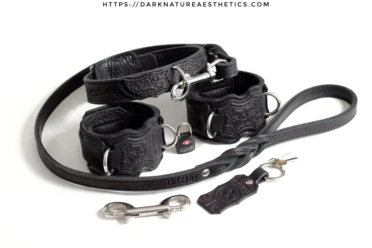 "Carnal Sins" BLACKout Leather Bondage Leash