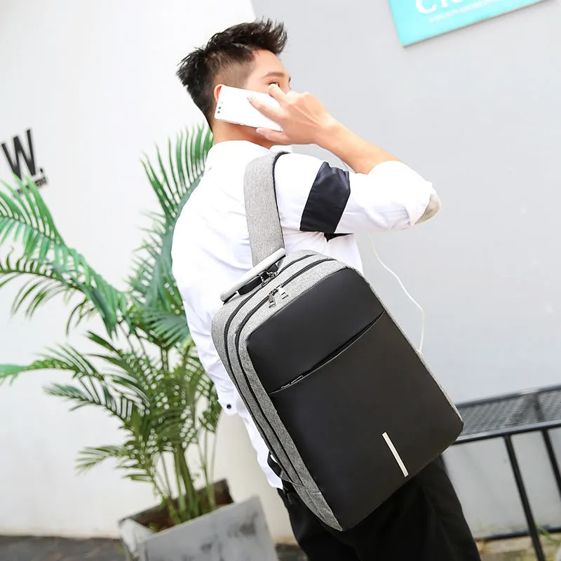 Rechargeable Business Large Capacity Computer Korean Backpacks