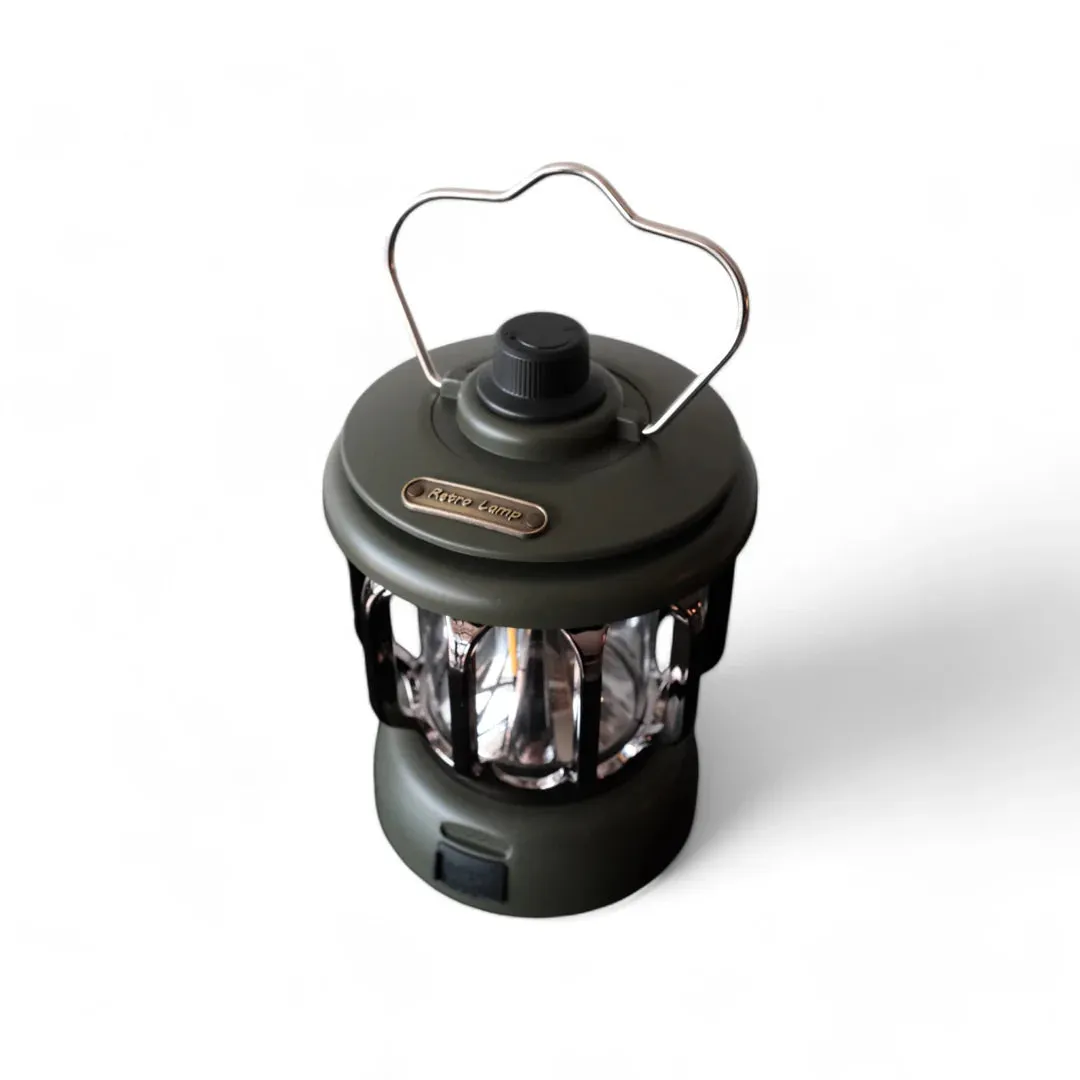 Retro Lamp | Rechargeable Outdoor Lantern, Battery Powered, Multiple Colors