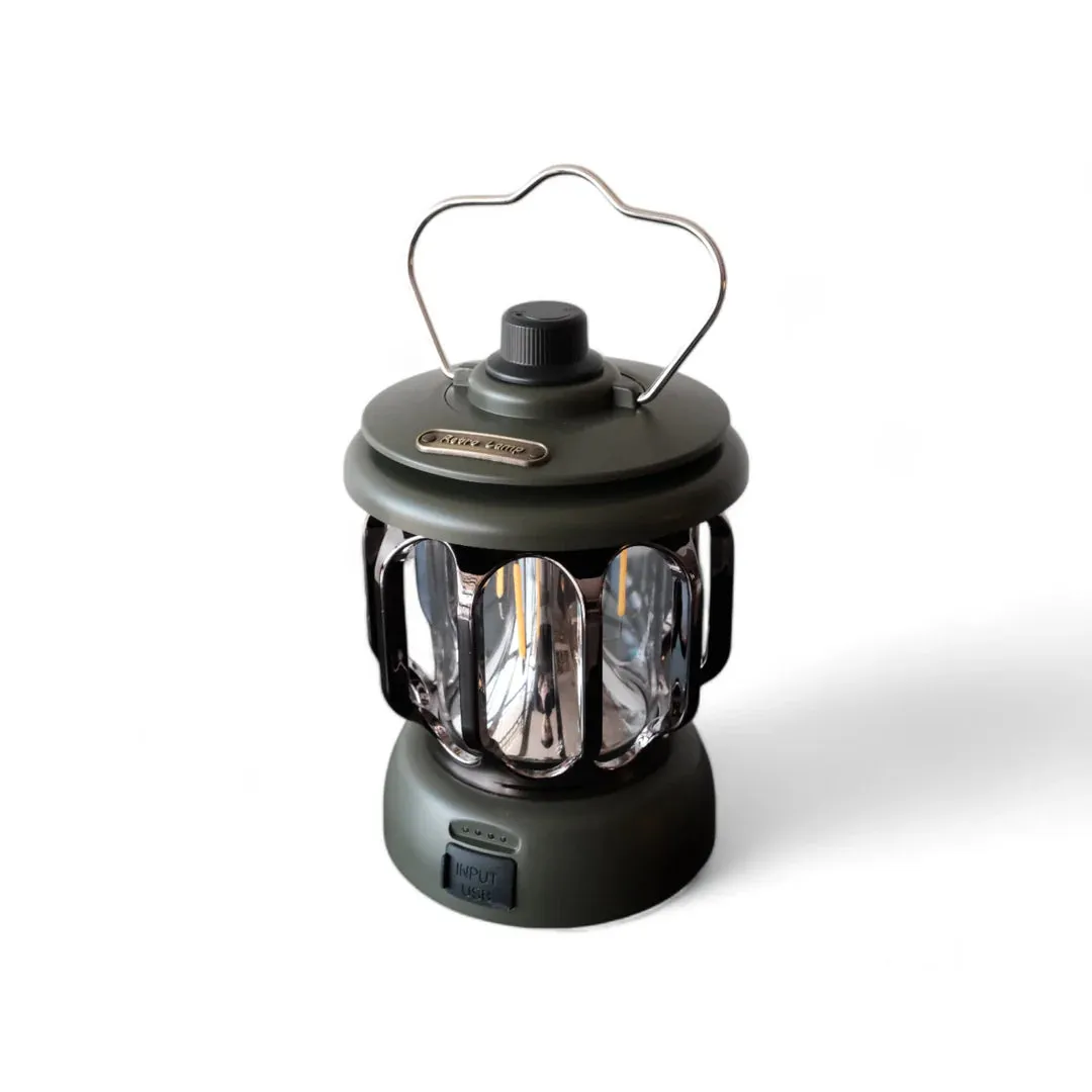 Retro Lamp | Rechargeable Outdoor Lantern, Battery Powered, Multiple Colors