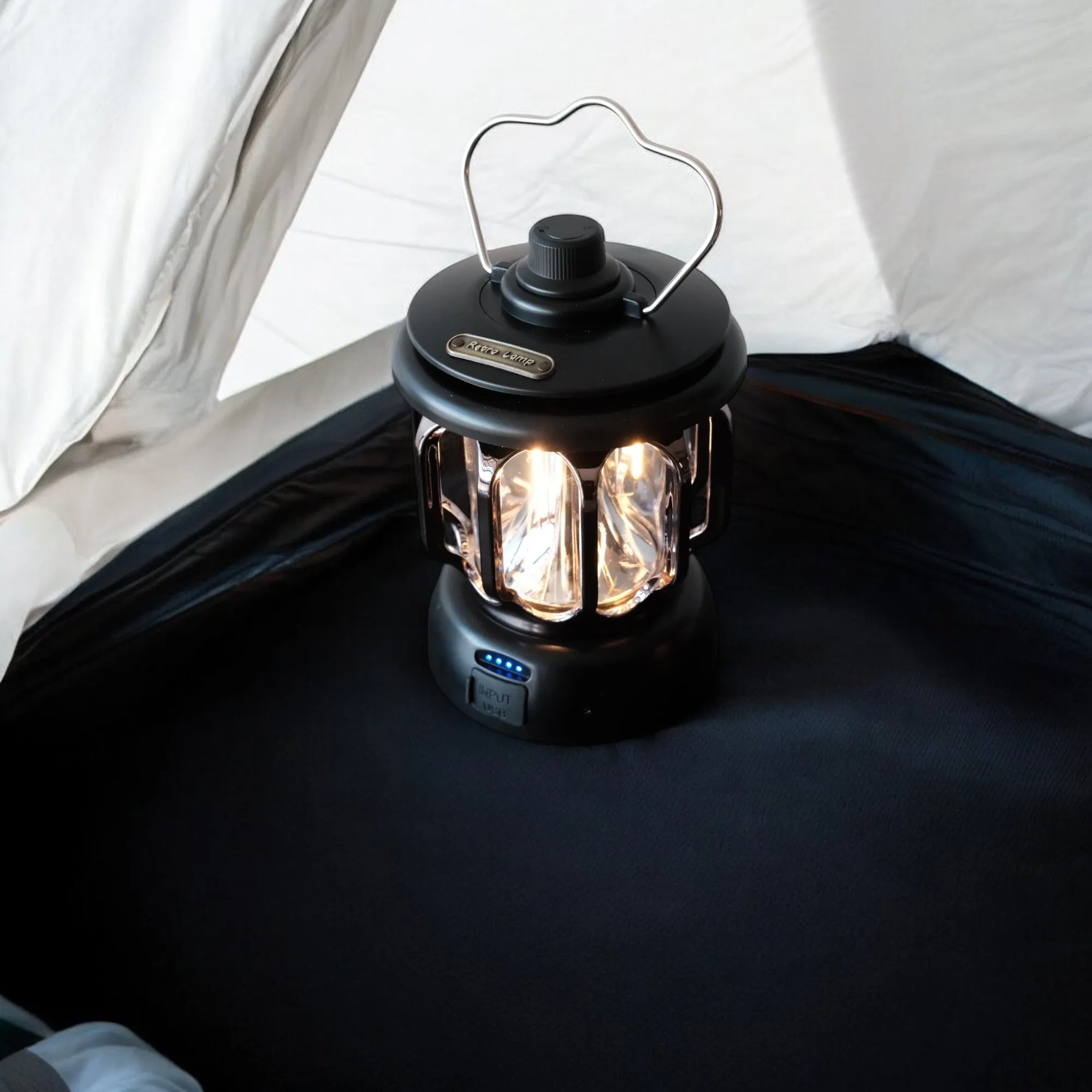 Retro Lamp | Rechargeable Outdoor Lantern, Battery Powered, Multiple Colors