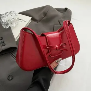 Retro Spring PU Leather Underarm Shoulder Bag
