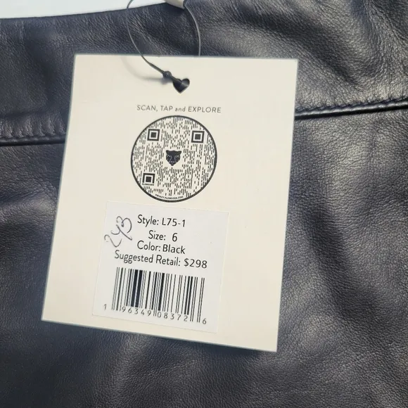 Revolve LITA by Ciara Leader Leather Skirt| Size 6- Black MSRP $298