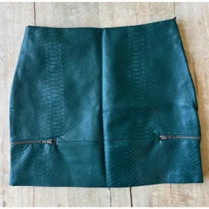 Revolve Lovers   Friends -Good to Be Bad Crocodile Evergreen Mini - Size M - NWT