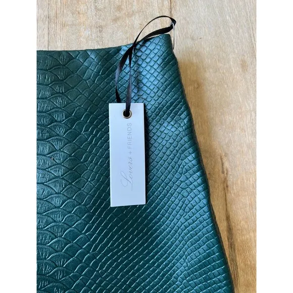 Revolve Lovers   Friends -Good to Be Bad Crocodile Evergreen Mini - Size M - NWT