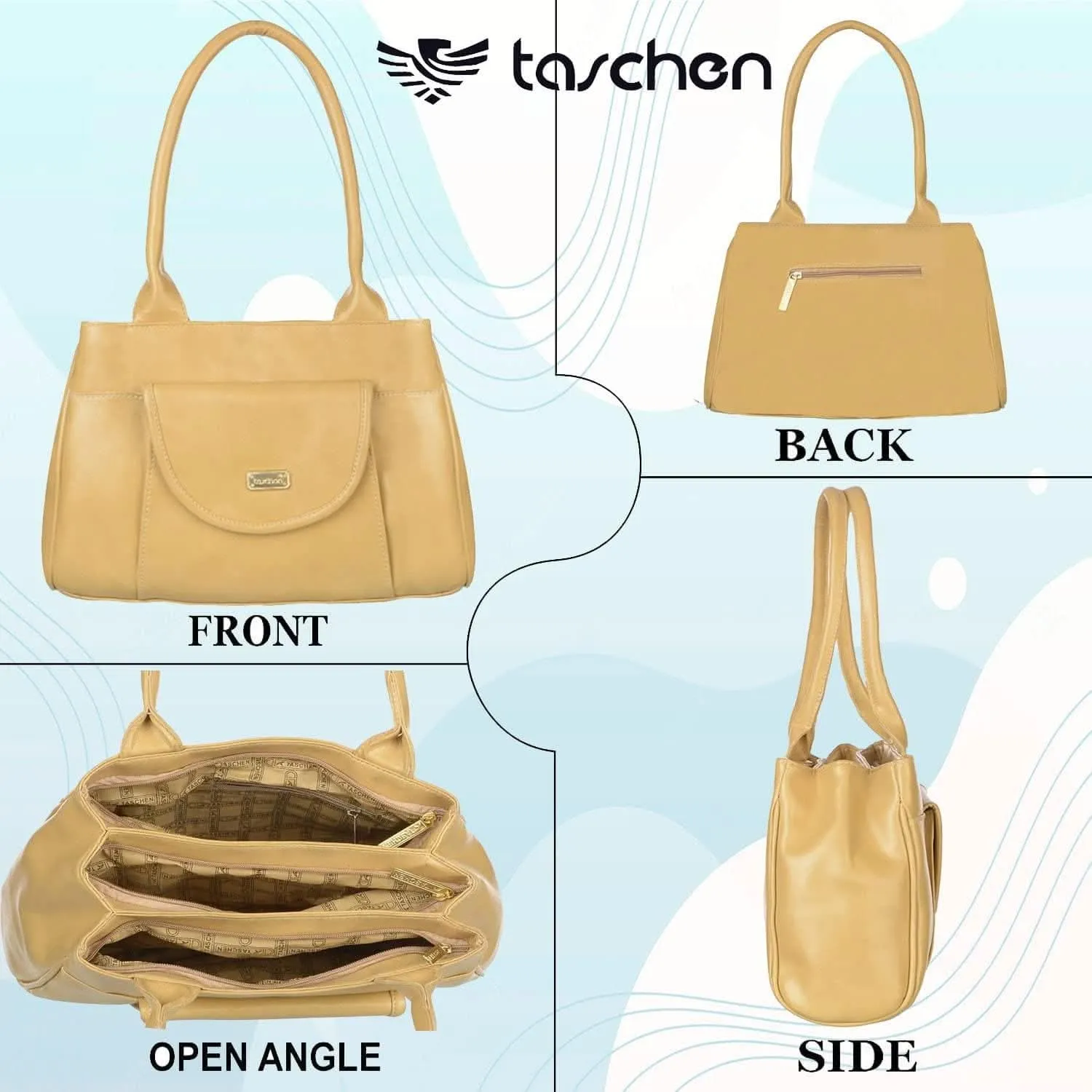 Right Choice Women's Stylish Designer Handbag (PU Leather, Zip Closure)