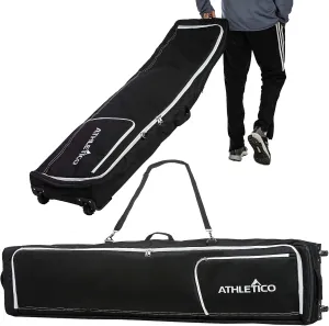 Rolling Double Ski Bag - Padded Ski Bag with Wheels for Air Travel