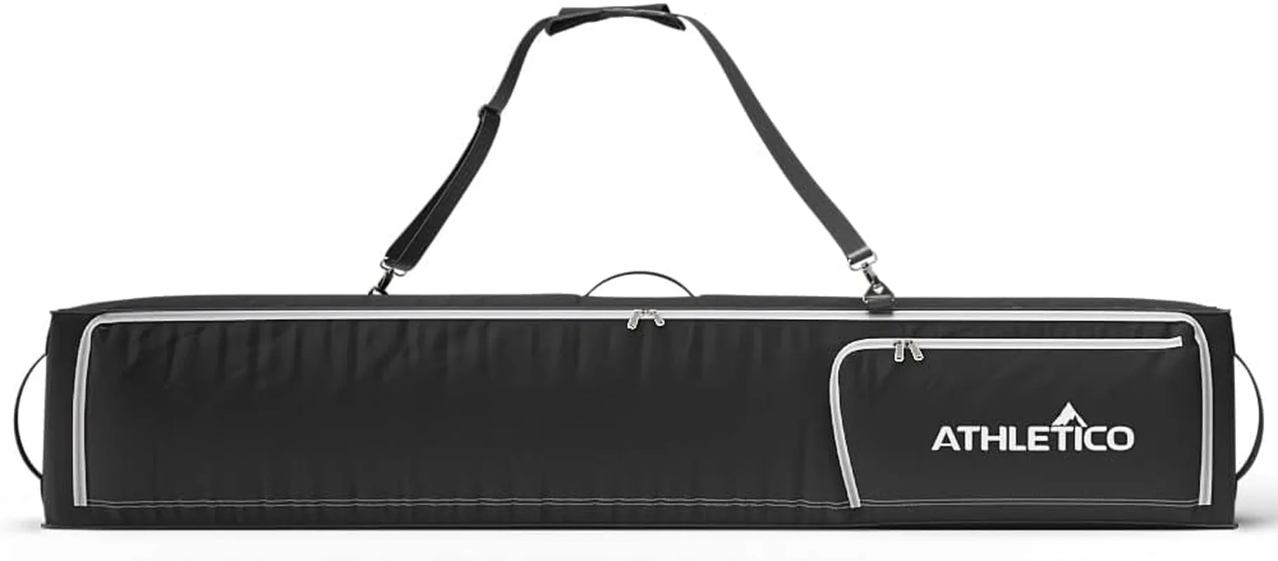 Rolling Double Ski Bag - Padded Ski Bag with Wheels for Air Travel