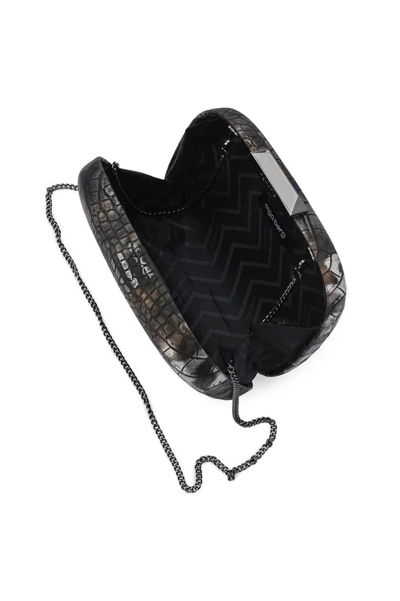 Rosa Clutch - Gunmetal