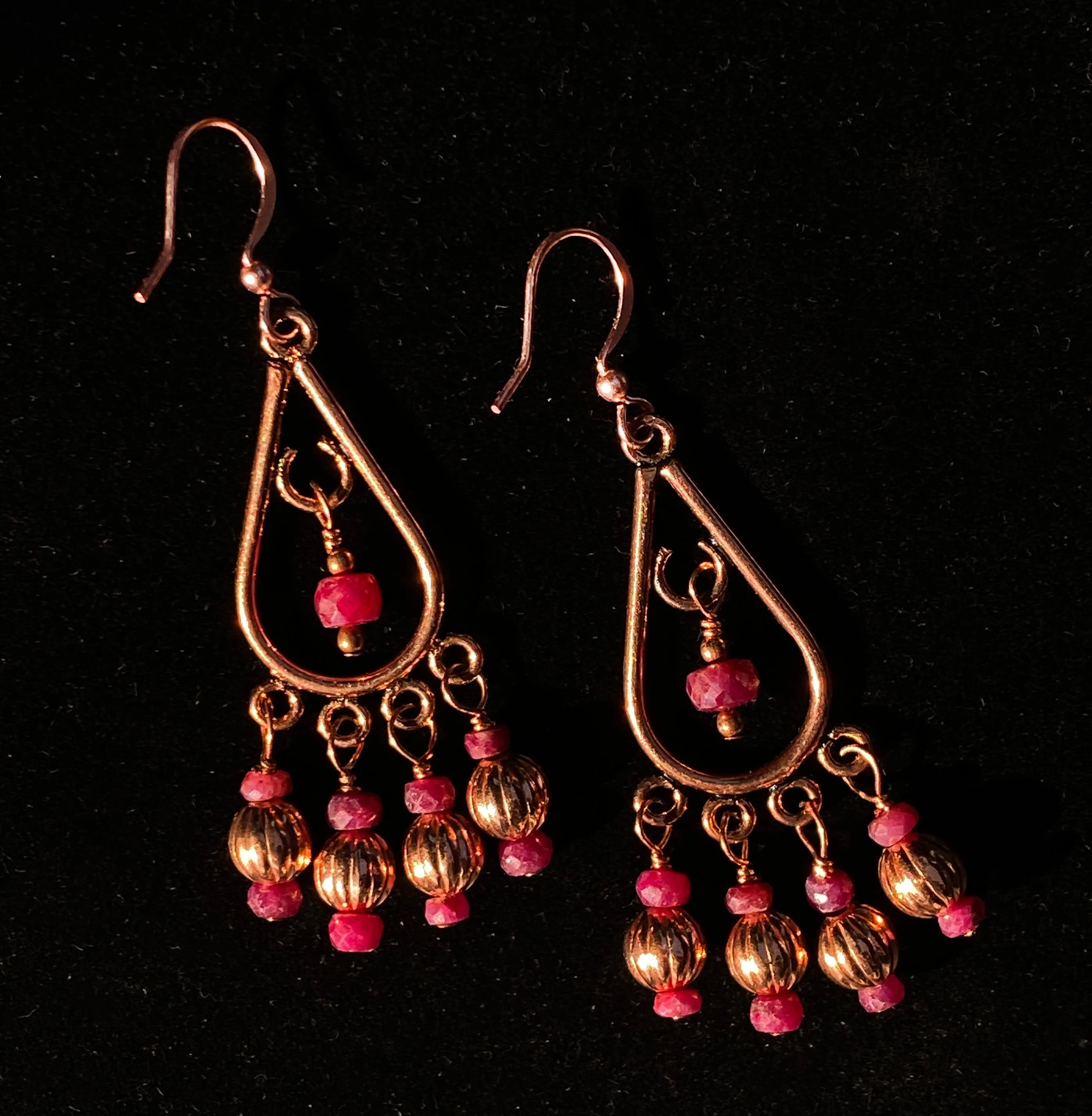 Ruby Chandelier Earrings