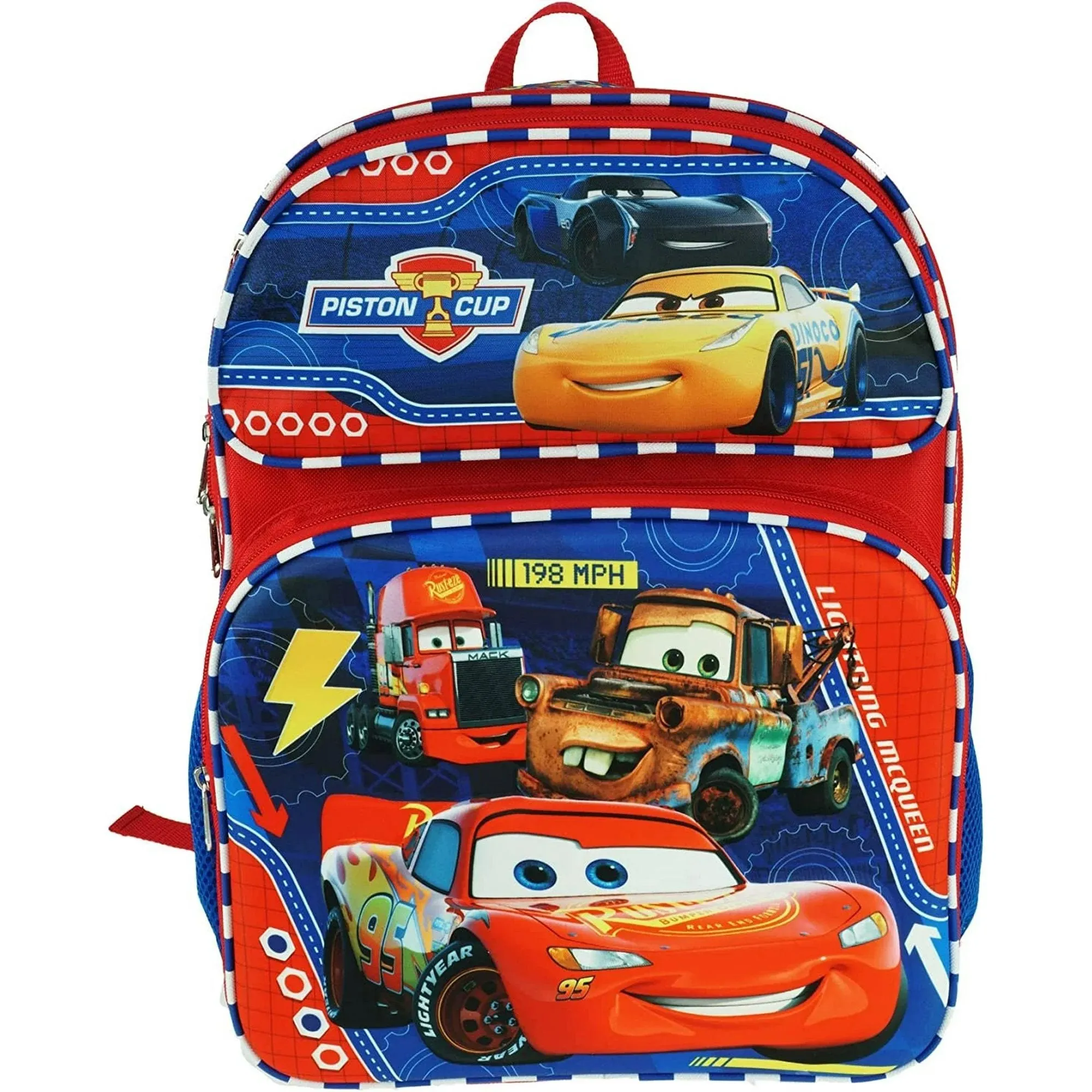 Ruz Disney Cars Large 3-D EVA Molded 16" Backpack