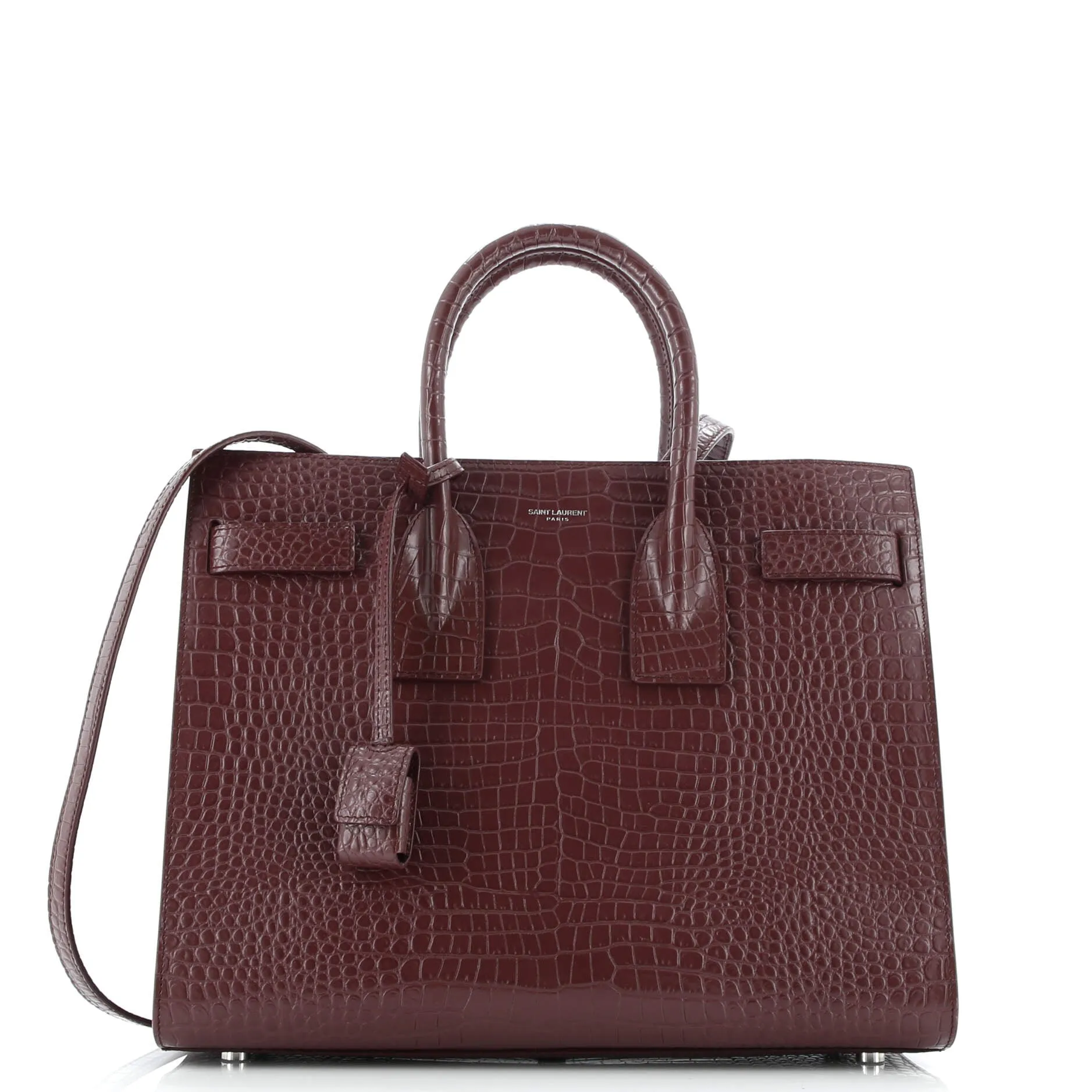 Sac de Jour NM Bag Crocodile Embossed Leather Small