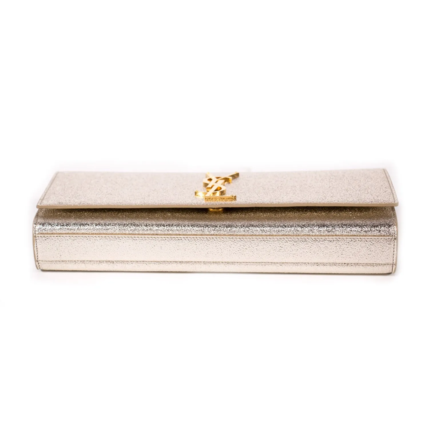 Saint Laurent Monogram Metallic Clutch