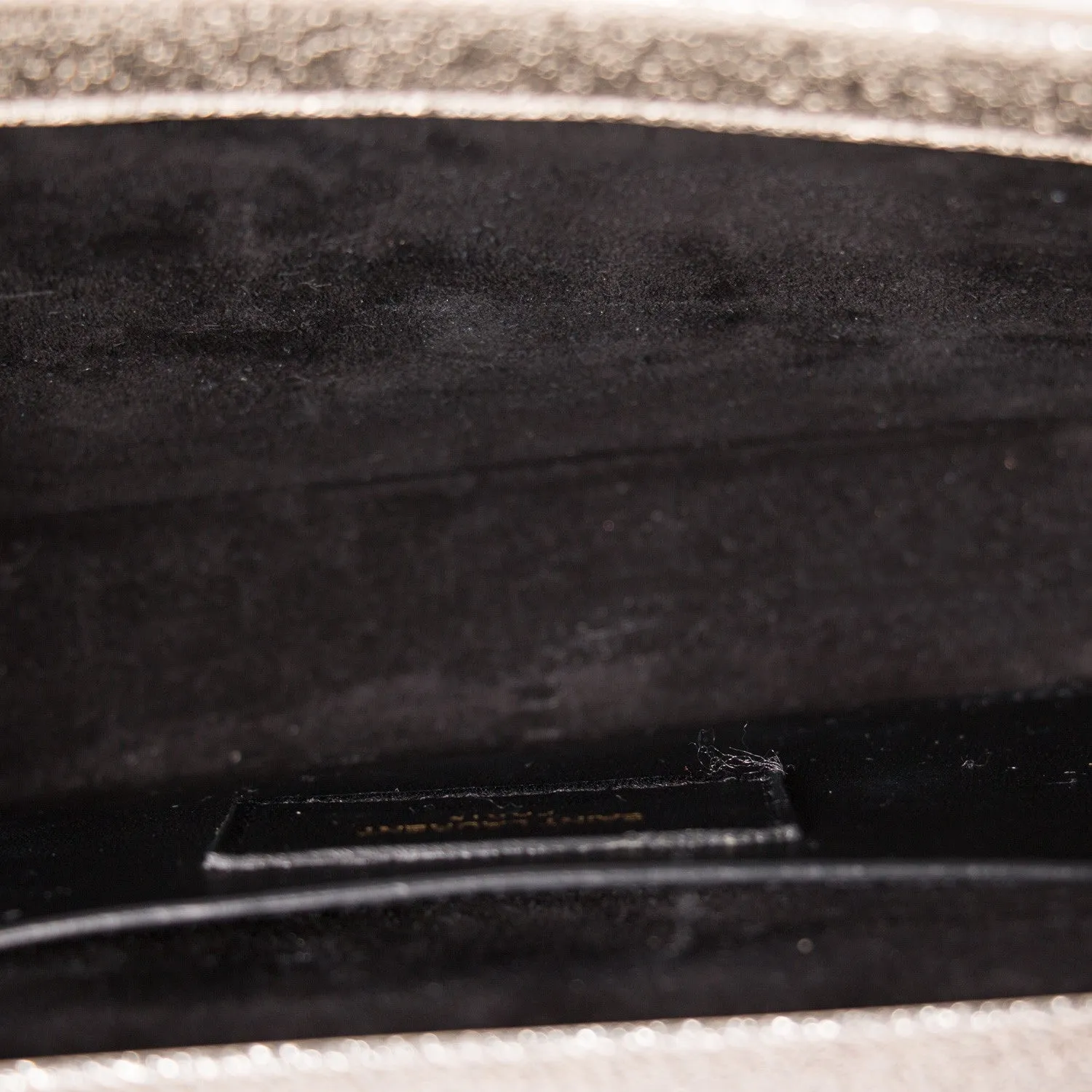 Saint Laurent Monogram Metallic Clutch