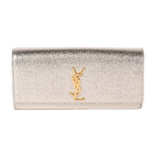 Saint Laurent Monogram Metallic Clutch