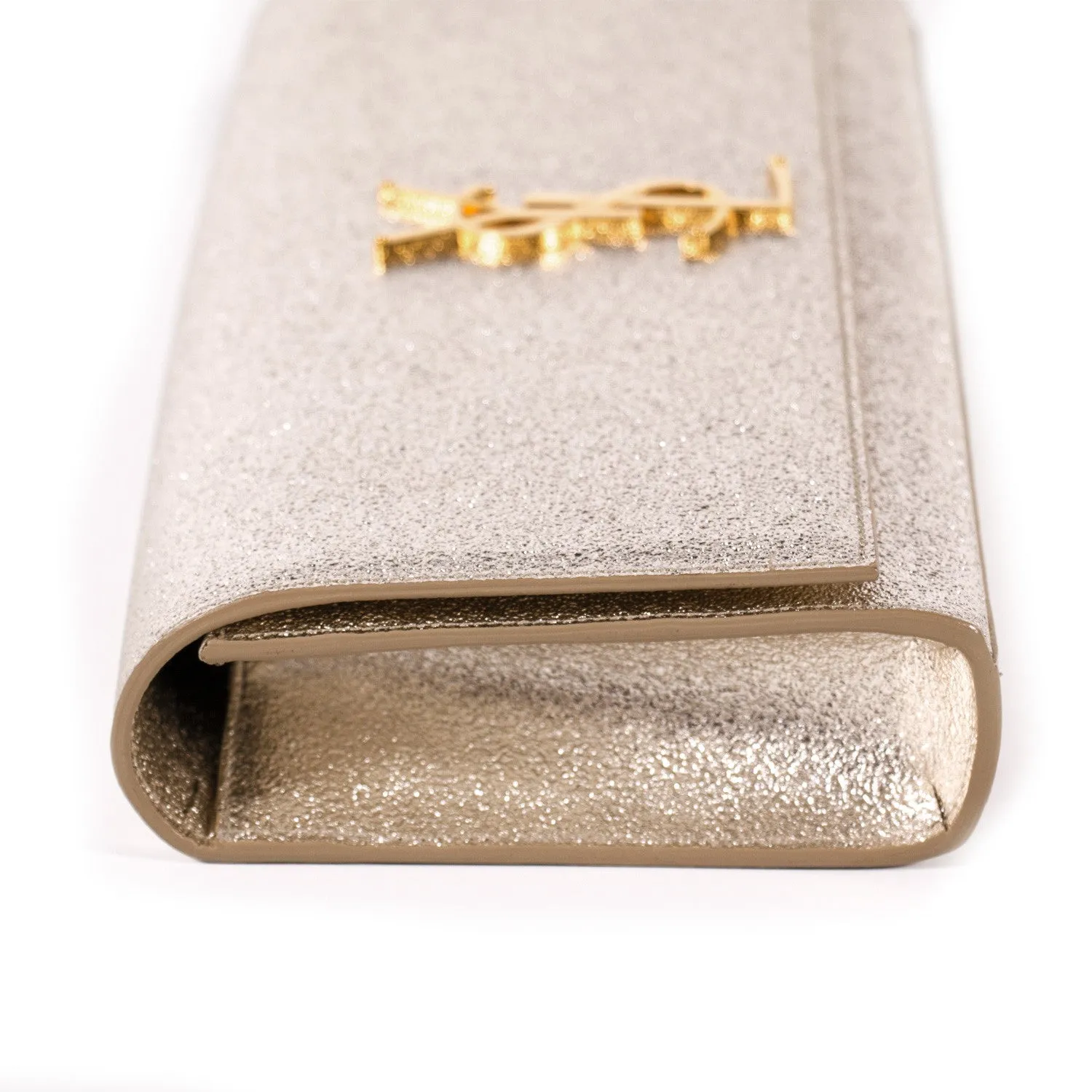 Saint Laurent Monogram Metallic Clutch
