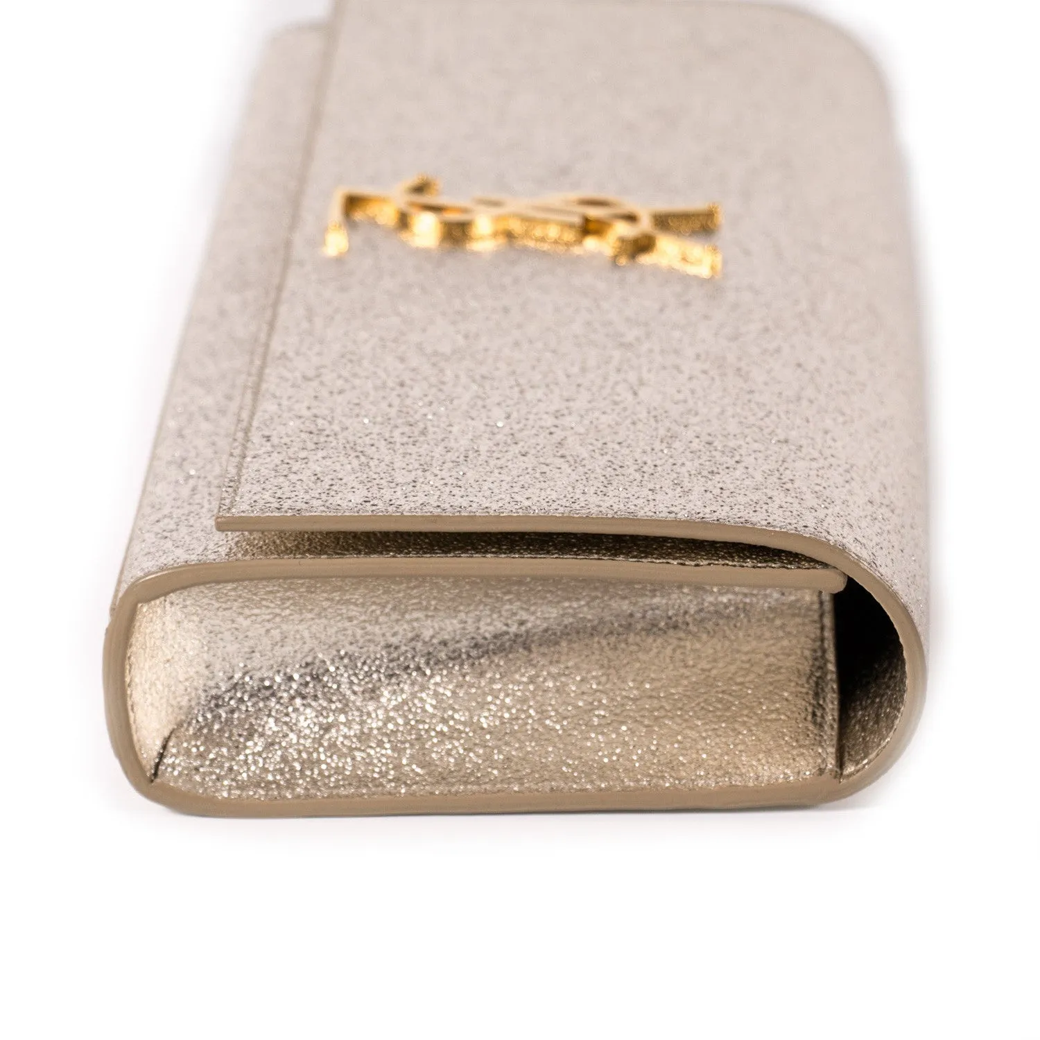 Saint Laurent Monogram Metallic Clutch