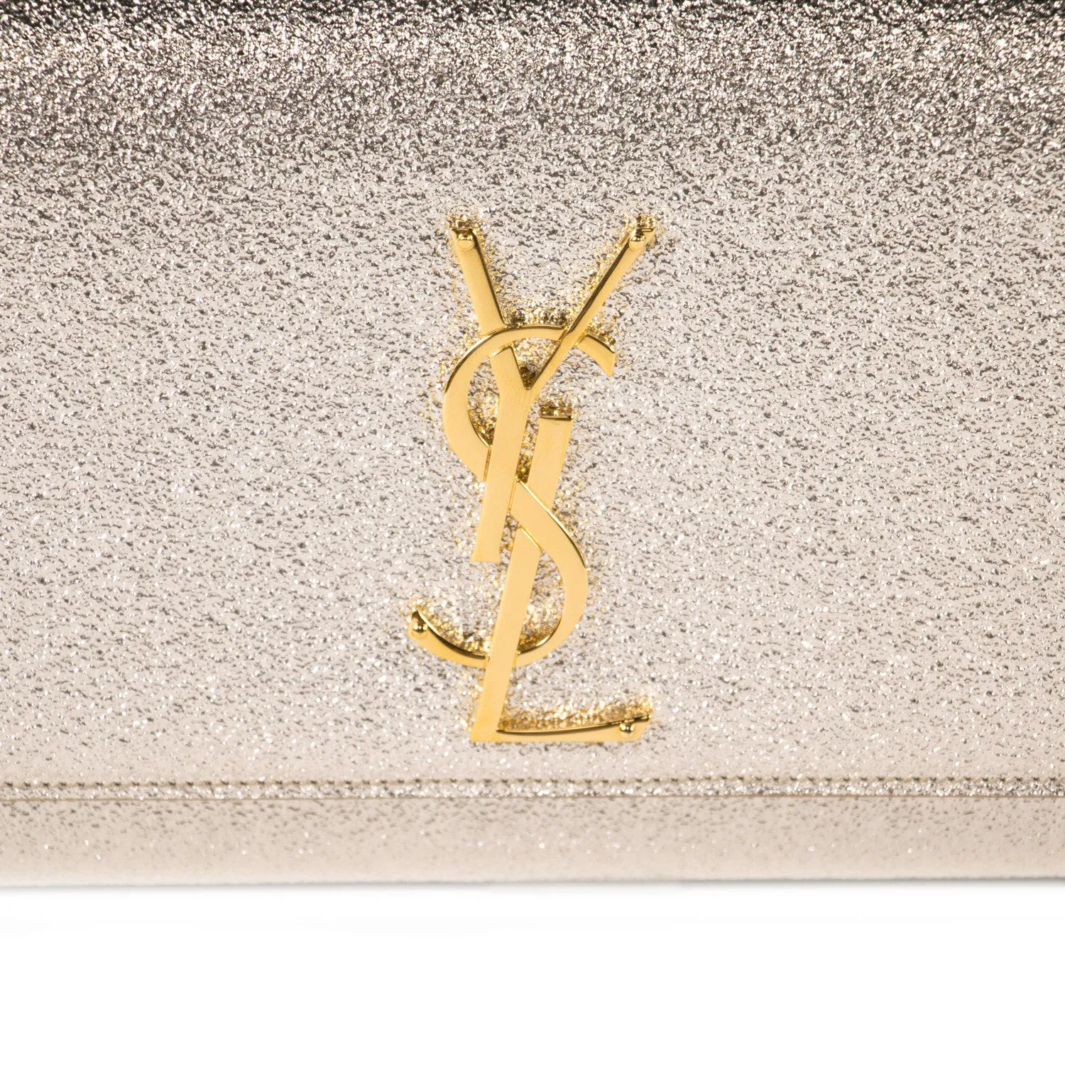 Saint Laurent Monogram Metallic Clutch