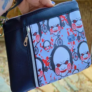 Saw Clown Clutch Purse
