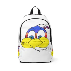 Say what?! Unisex Fabric Backpack