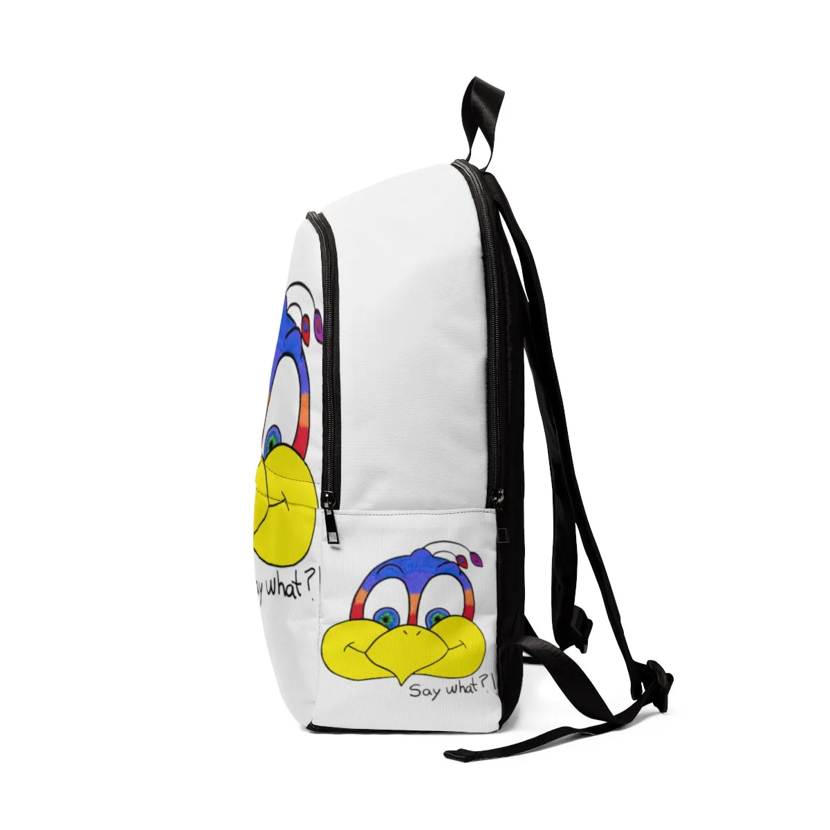 Say what?! Unisex Fabric Backpack
