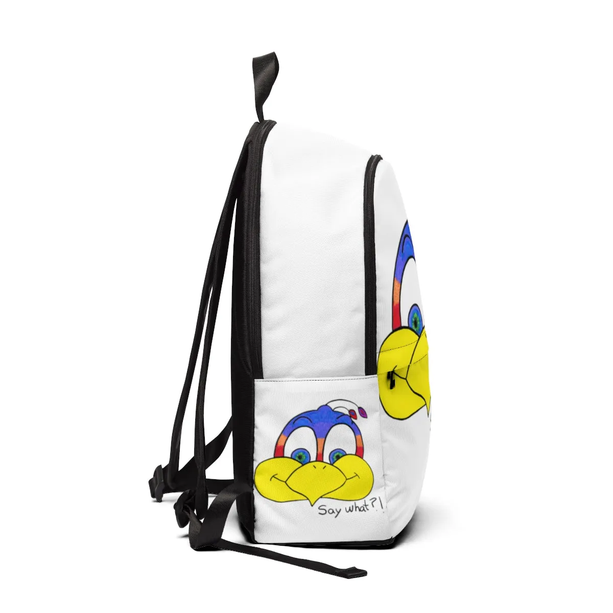 Say what?! Unisex Fabric Backpack