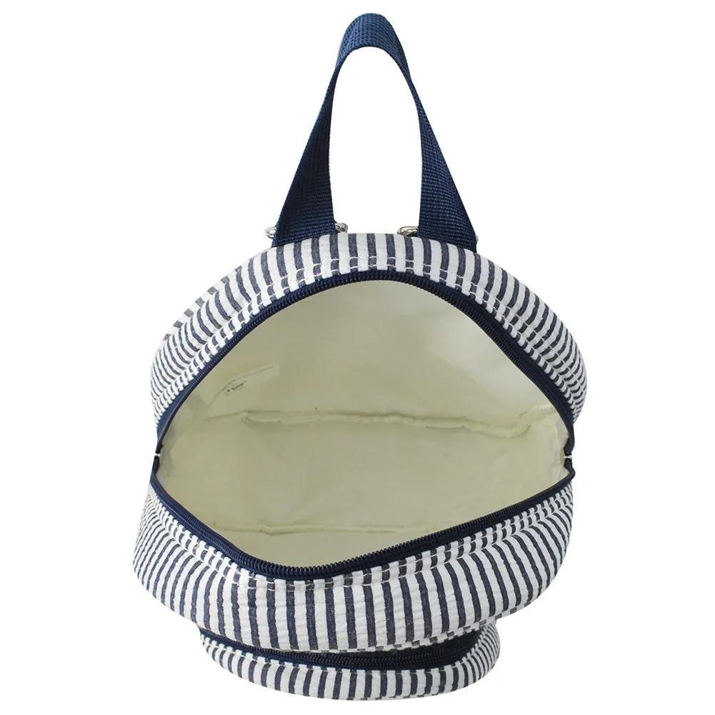 Seersucker Navy NGIL Mini Backpack