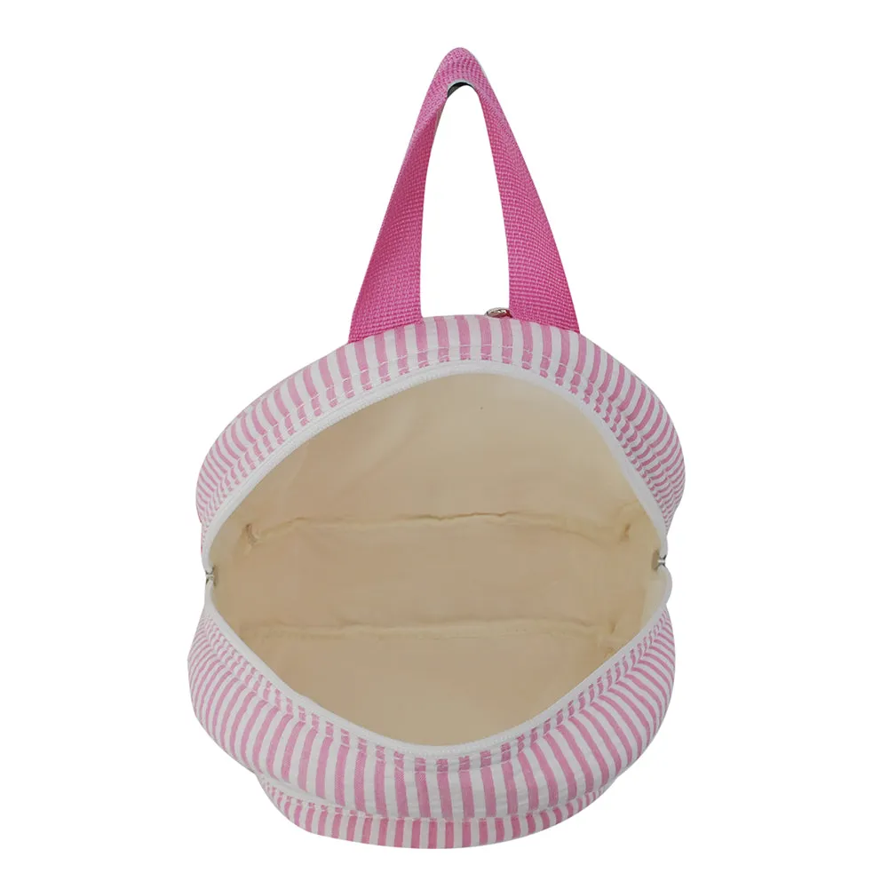 Seersucker Pink NGIL Mini Backpack