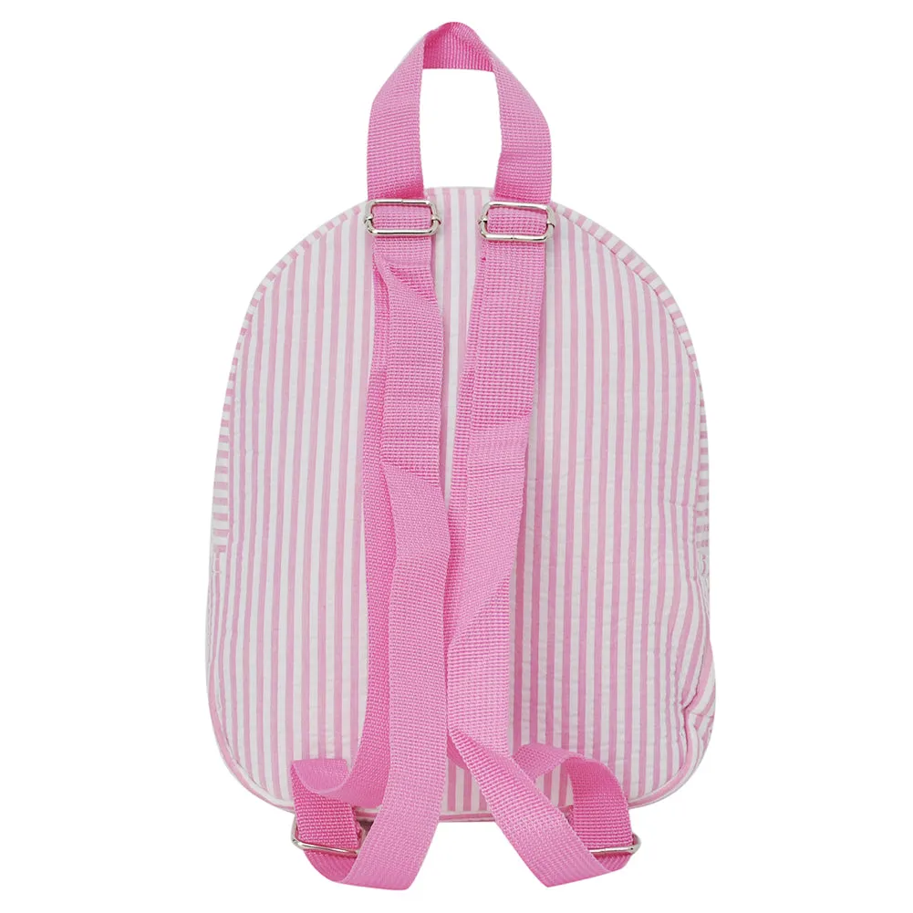 Seersucker Pink NGIL Mini Backpack