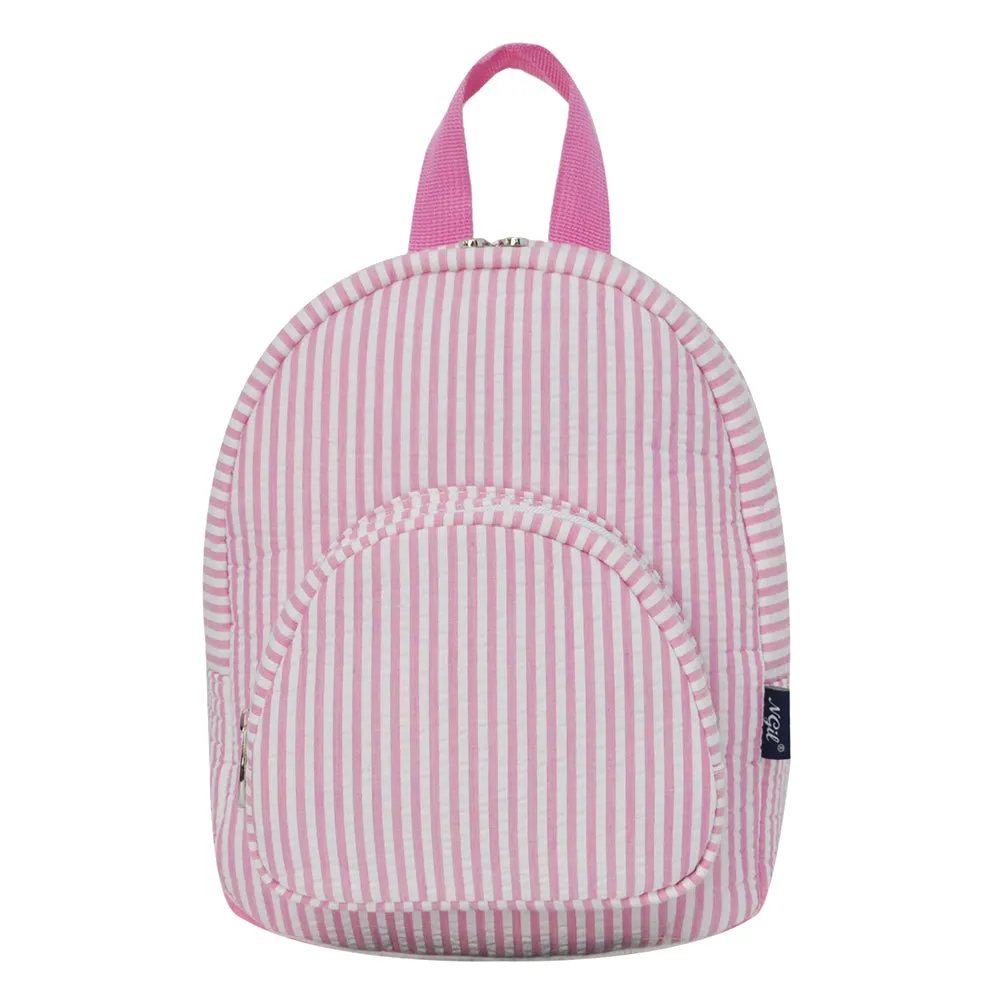 Seersucker Pink NGIL Mini Backpack