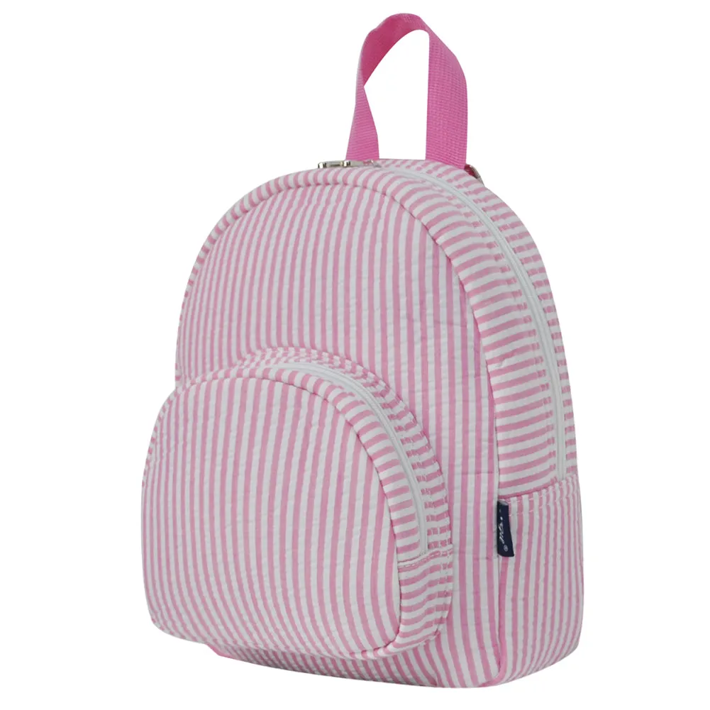 Seersucker Pink NGIL Mini Backpack