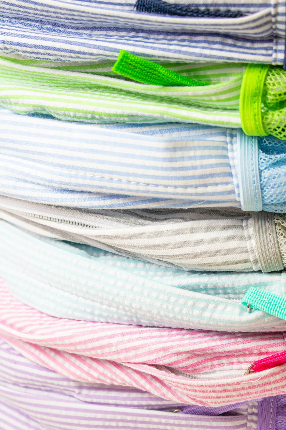 Seersucker Toddler Size Backpack - 7 Colors