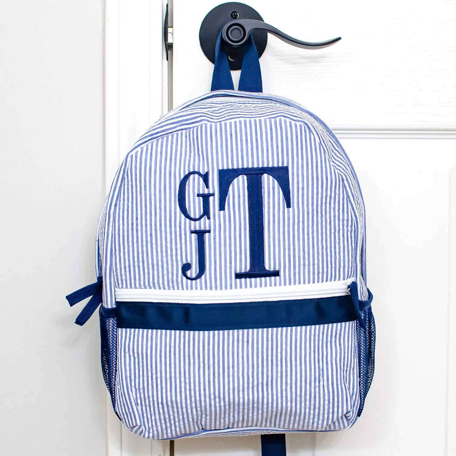 Seersucker Toddler Size Backpack - 7 Colors