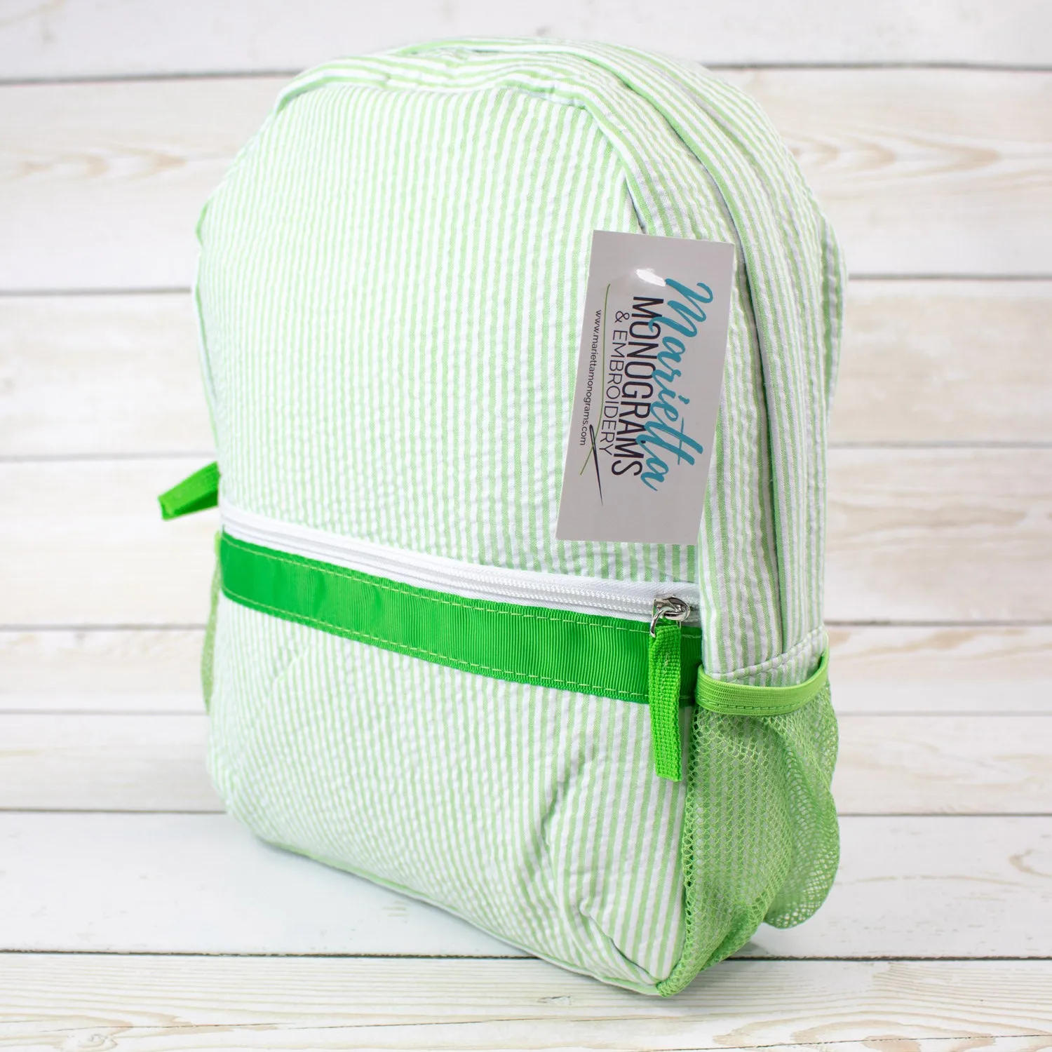 Seersucker Toddler Size Backpack - 7 Colors