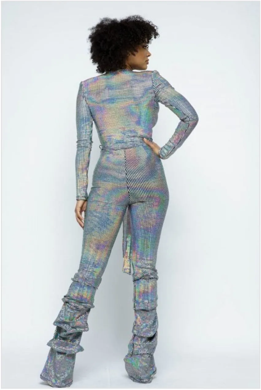 Sexy Metallic Glow Jumpsuit
