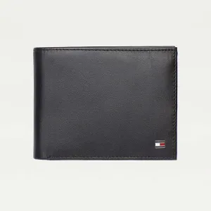 Signature Stripe Trifold Wallet - Black