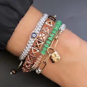 Silver Pink Bracelet Combination