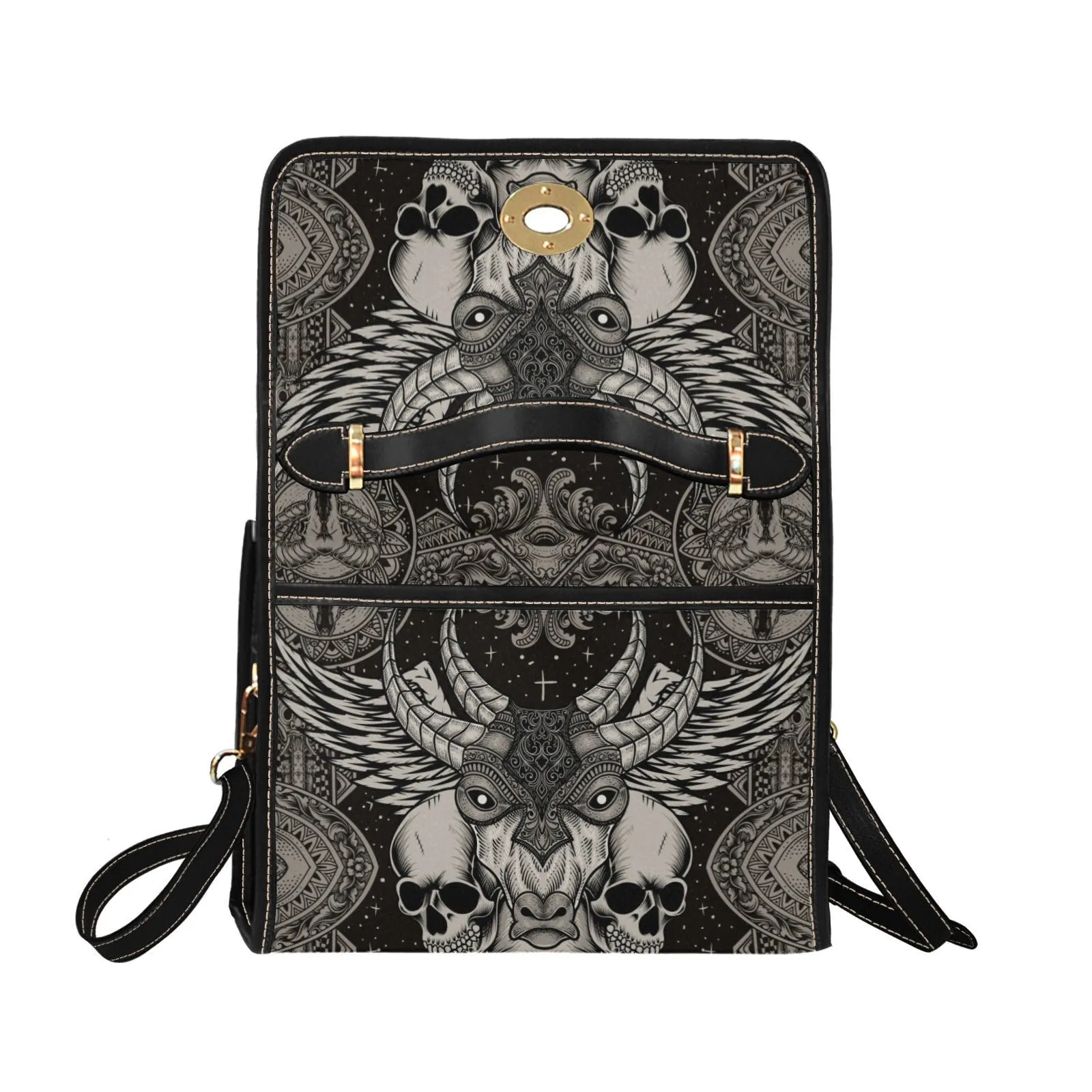 Skull Goth Satchel Bag, Pastel Goth Purse, Nu Goth, Occult Symbol, Kawaii Goth, Alternative Girls, Esoteric Symbol, Witchy Vibes