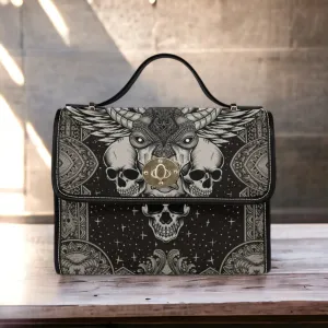 Skull Goth Satchel Bag, Pastel Goth Purse, Nu Goth, Occult Symbol, Kawaii Goth, Alternative Girls, Esoteric Symbol, Witchy Vibes