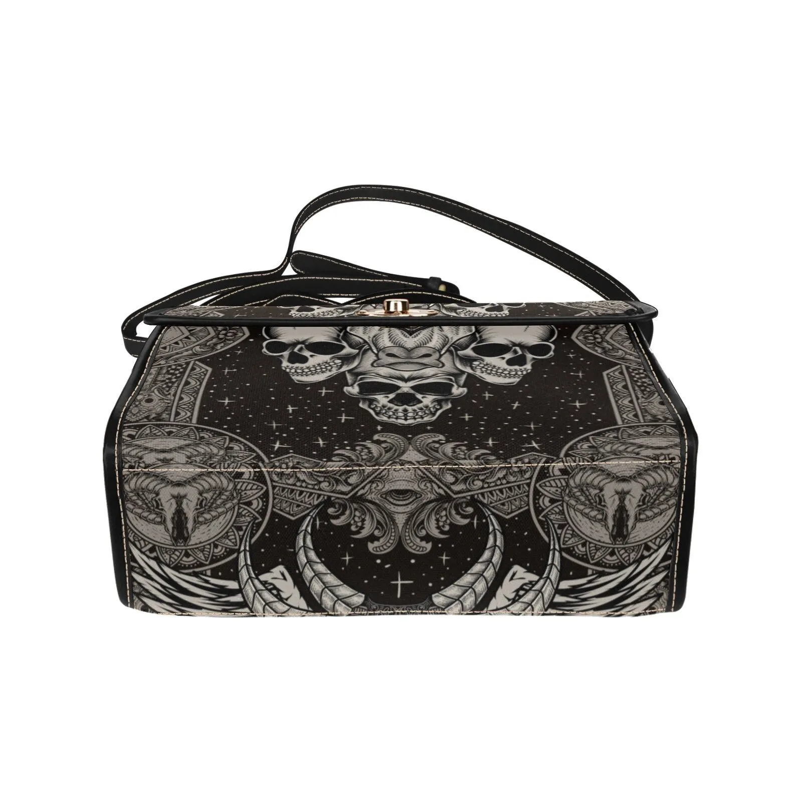 Skull Goth Satchel Bag, Pastel Goth Purse, Nu Goth, Occult Symbol, Kawaii Goth, Alternative Girls, Esoteric Symbol, Witchy Vibes