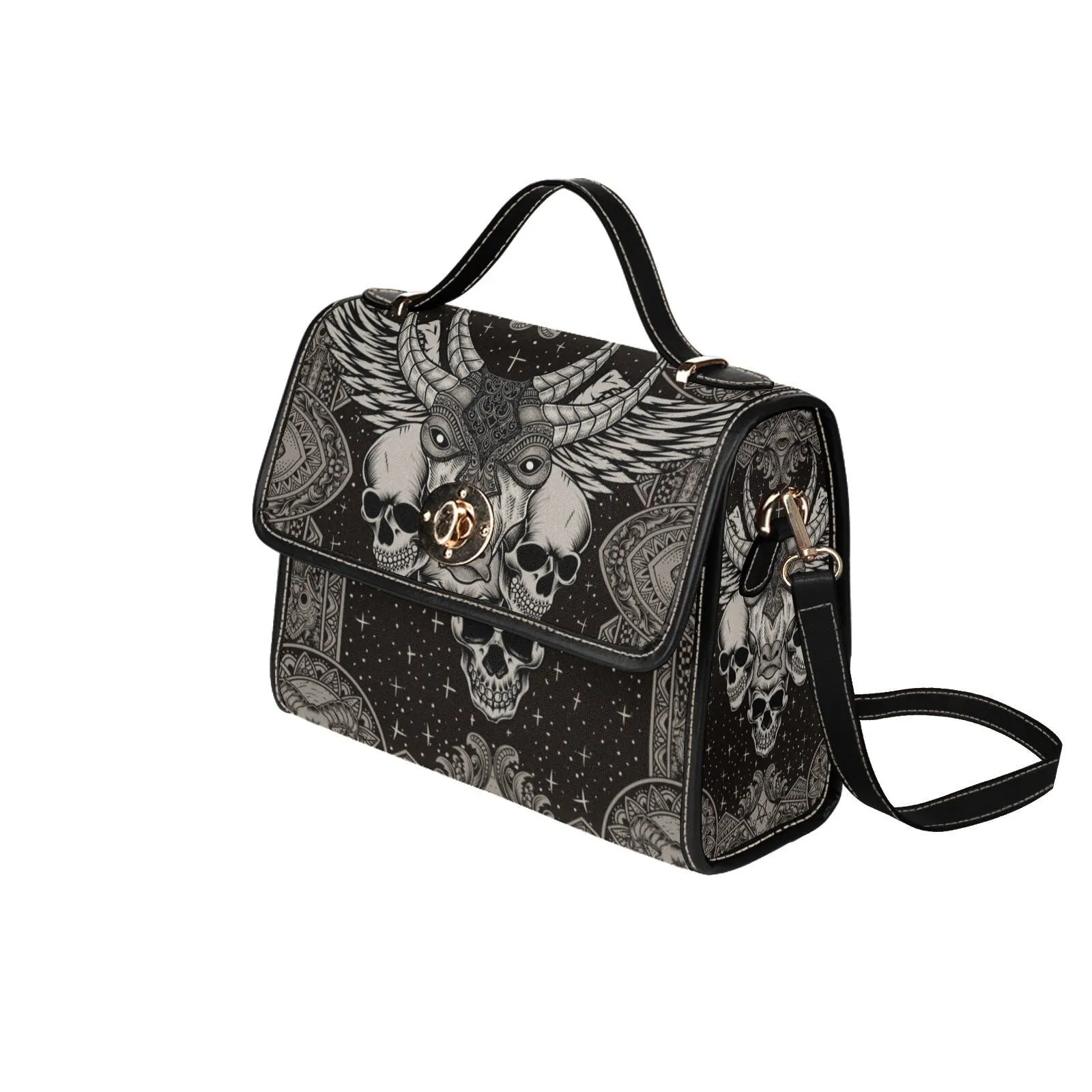 Skull Goth Satchel Bag, Pastel Goth Purse, Nu Goth, Occult Symbol, Kawaii Goth, Alternative Girls, Esoteric Symbol, Witchy Vibes