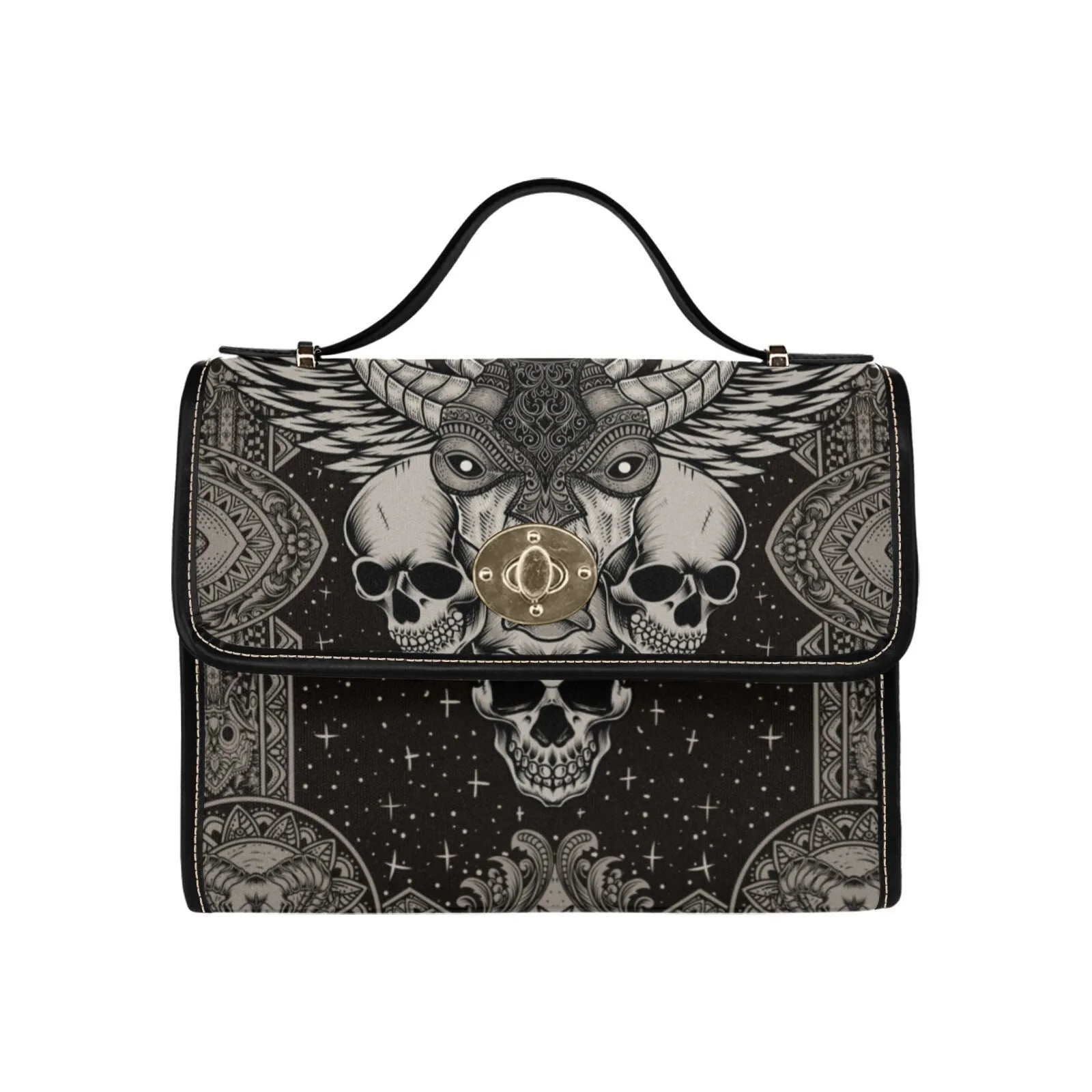 Skull Goth Satchel Bag, Pastel Goth Purse, Nu Goth, Occult Symbol, Kawaii Goth, Alternative Girls, Esoteric Symbol, Witchy Vibes