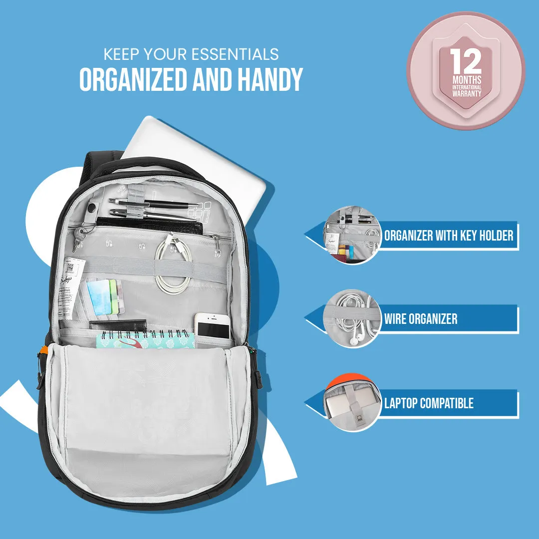 Skybags Fox Business Pro  Laptop Backpack (H) Grey