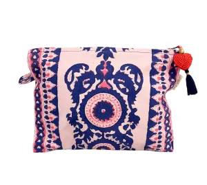 Small Zipper Pouch With Beaded Tassel