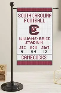 South Carolina Ticket Mini Flag Canvas