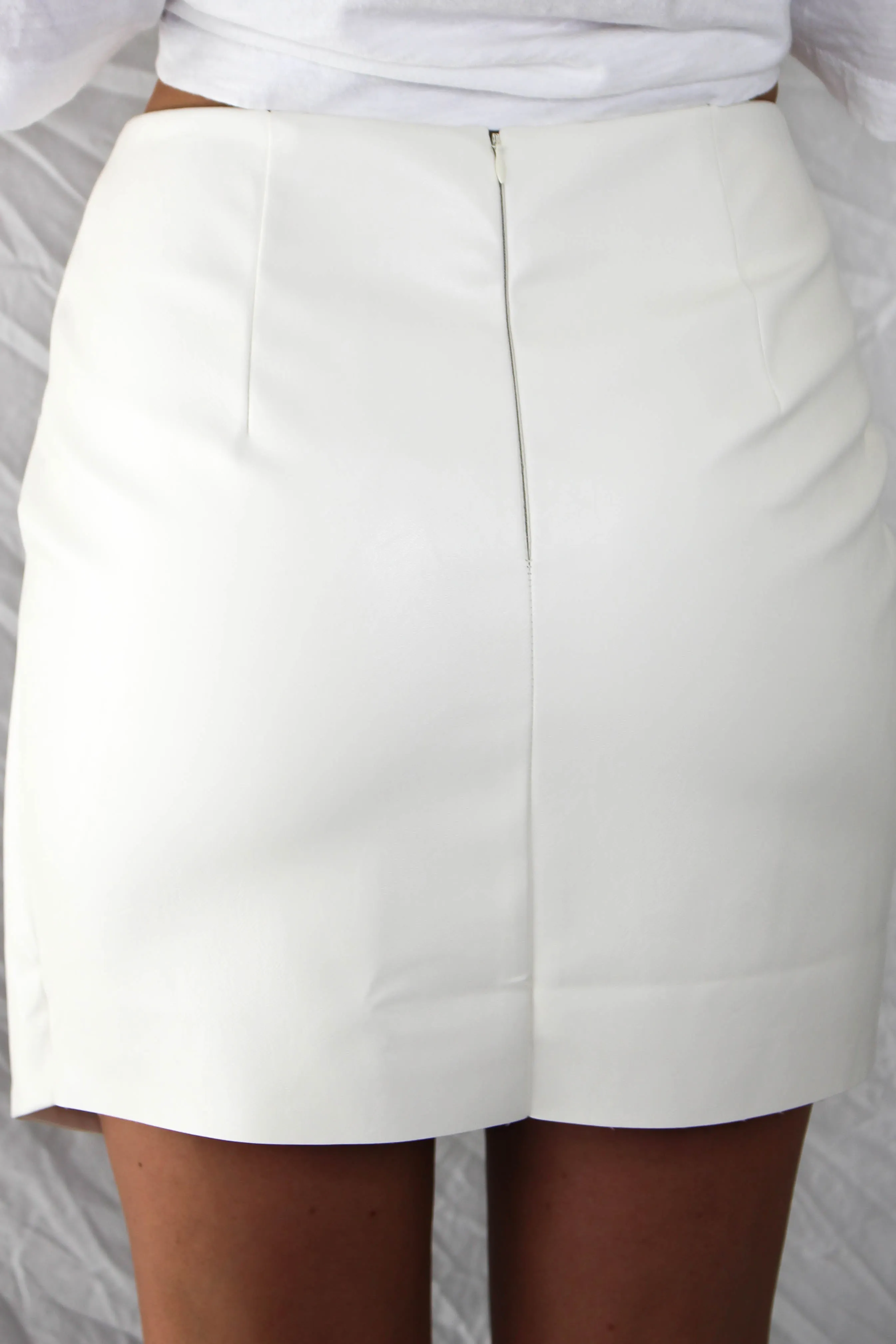 South End Faux Leather Skirt