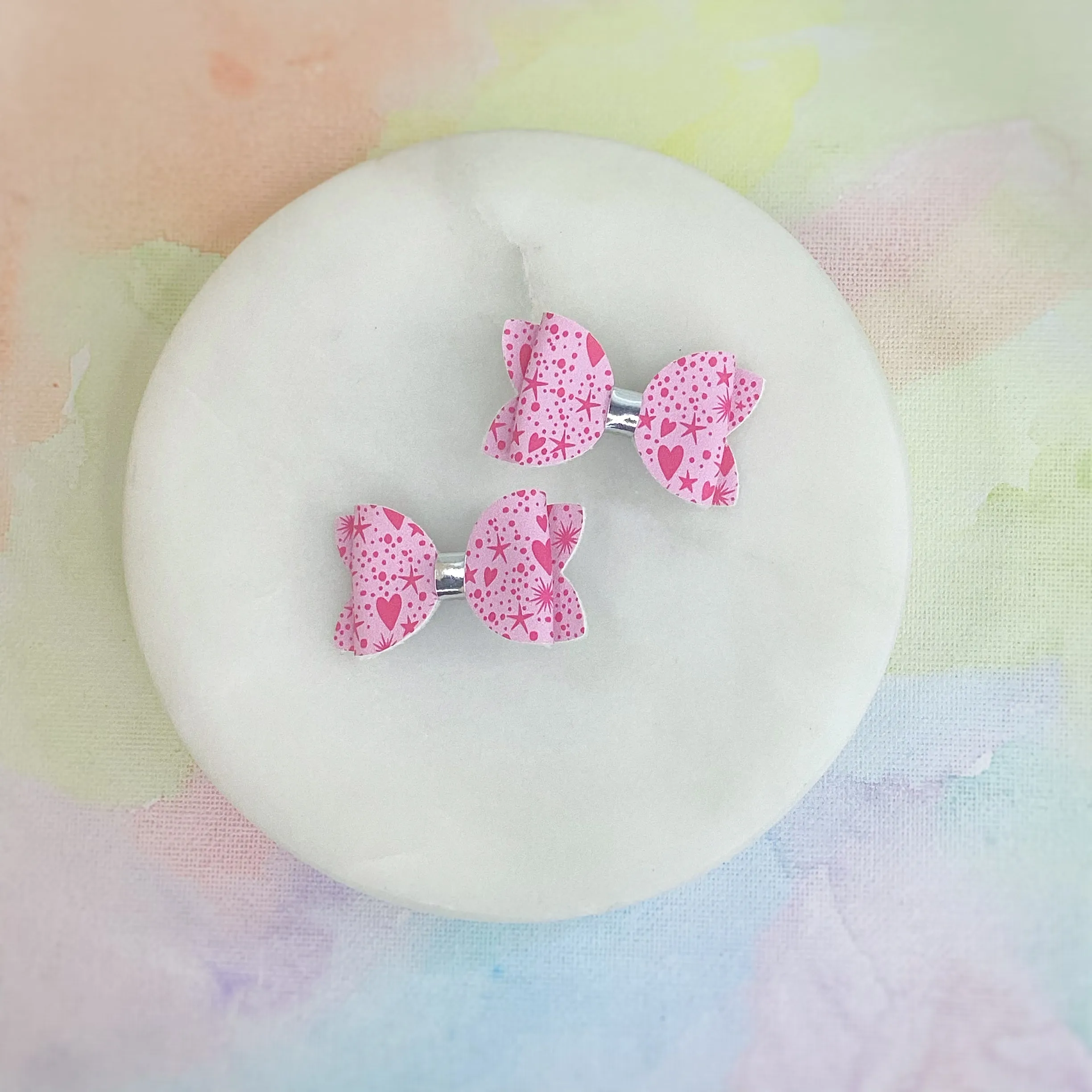 Sparkle Hearts Micro Mini Bows