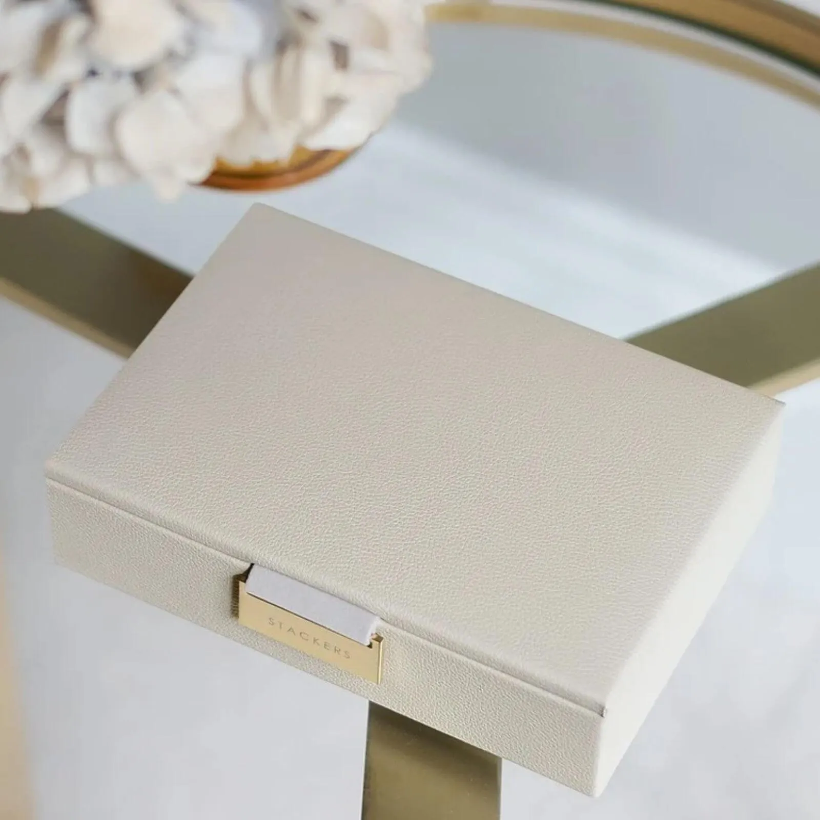 Stackers Mini Jewellery Box (Lid) - Oatmeal