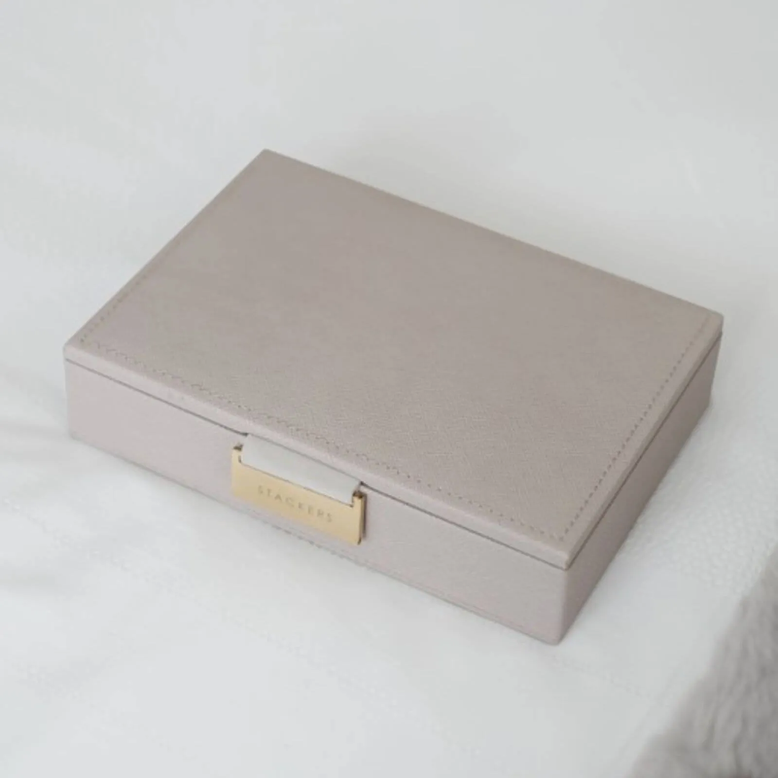 Stackers Mini Jewellery Box (Lid) - Taupe
