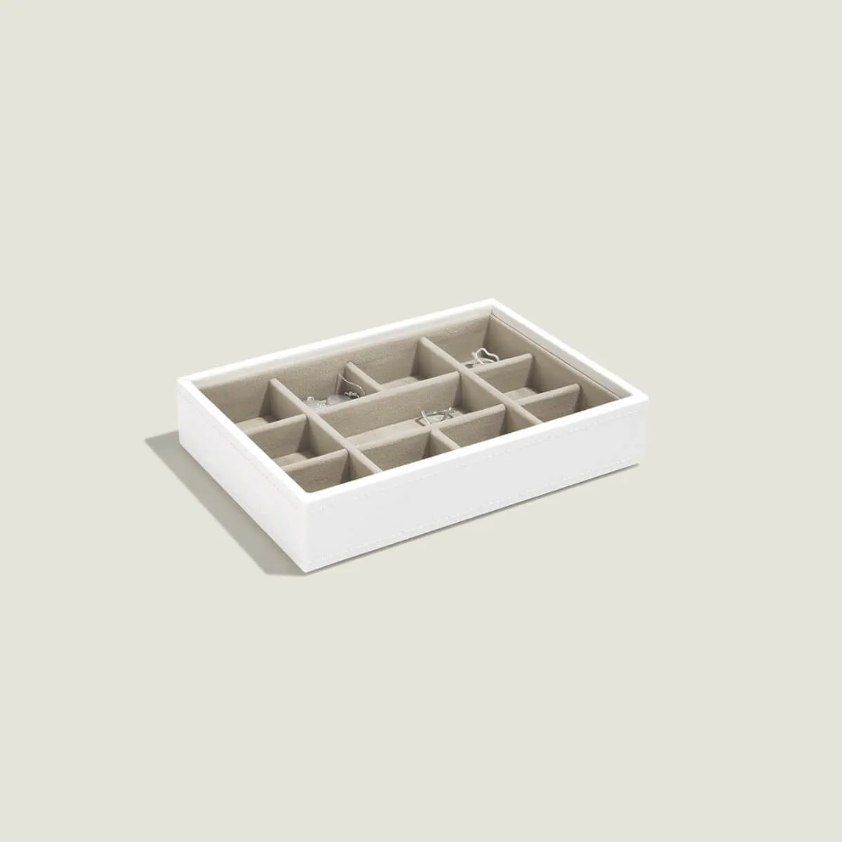 Stackers Mini Jewellery Box Trinket Layer - White